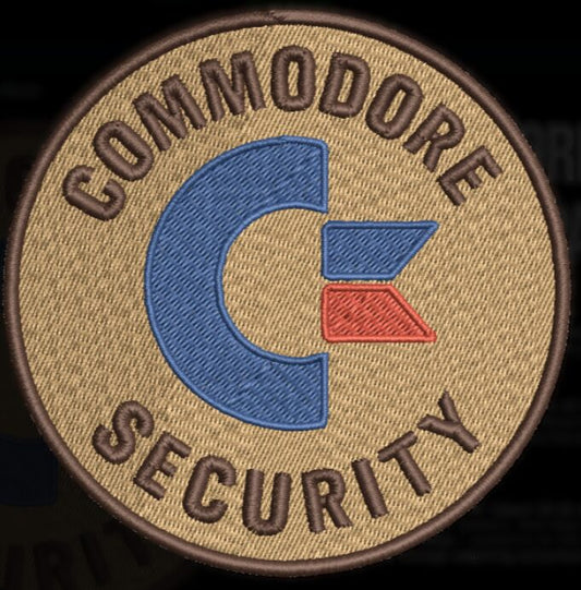 Commodore Security Patch – 4″ Embroidered Retro Collectible image 0